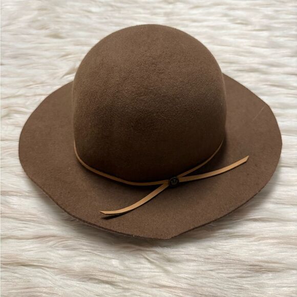 Goorin Bros Classic Felt Wool Hat with Leather Band in Brown - Picture 3 of 9